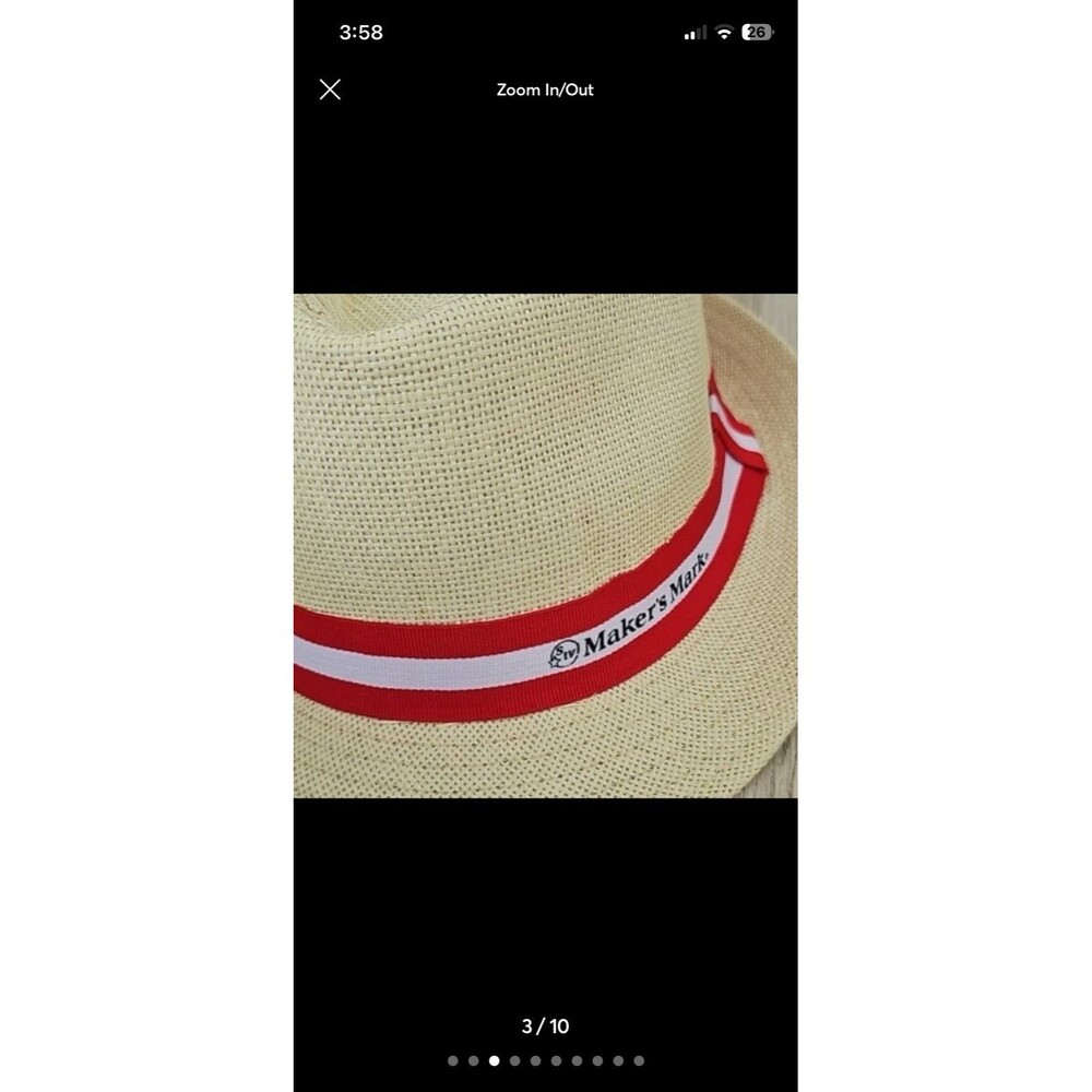 Makers Mark Hat Whisky Fedora Bourbon Promo Mens Bartender Costume Halloween